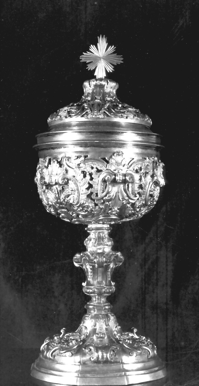 pisside, opera isolata - bottega napoletana (metà sec. XVIII)