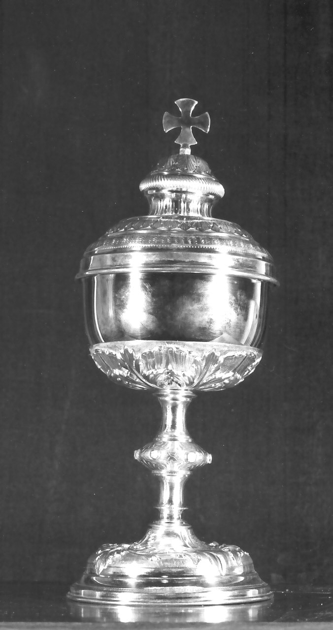 pisside, opera isolata - bottega napoletana (metà sec. XIX)