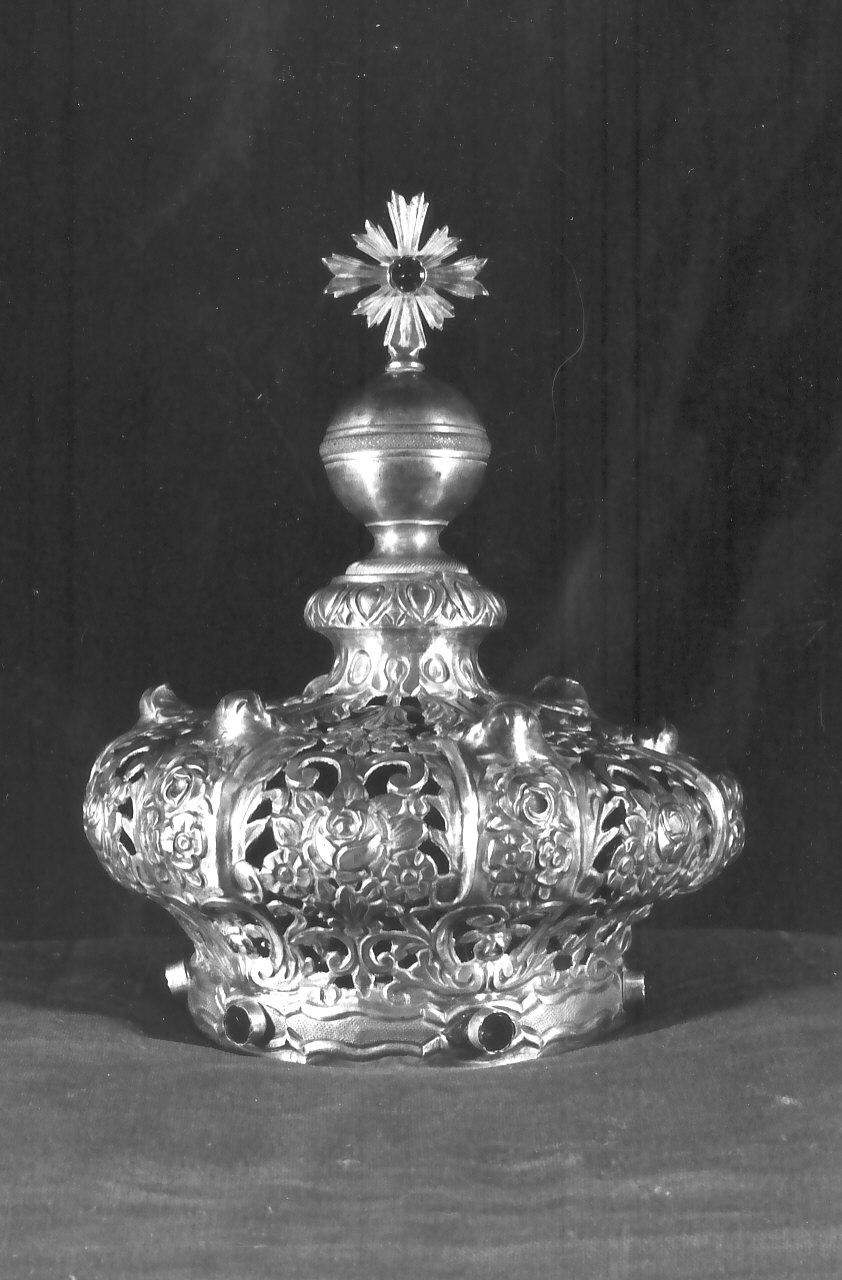 corona da statua, opera isolata - bottega napoletana (fine/inizio secc. XIX/ XX)