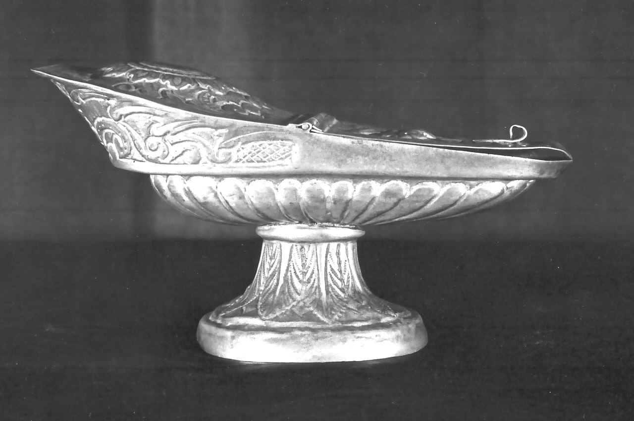 navicella portaincenso, opera isolata - bottega Italia meridionale (sec. XIX)