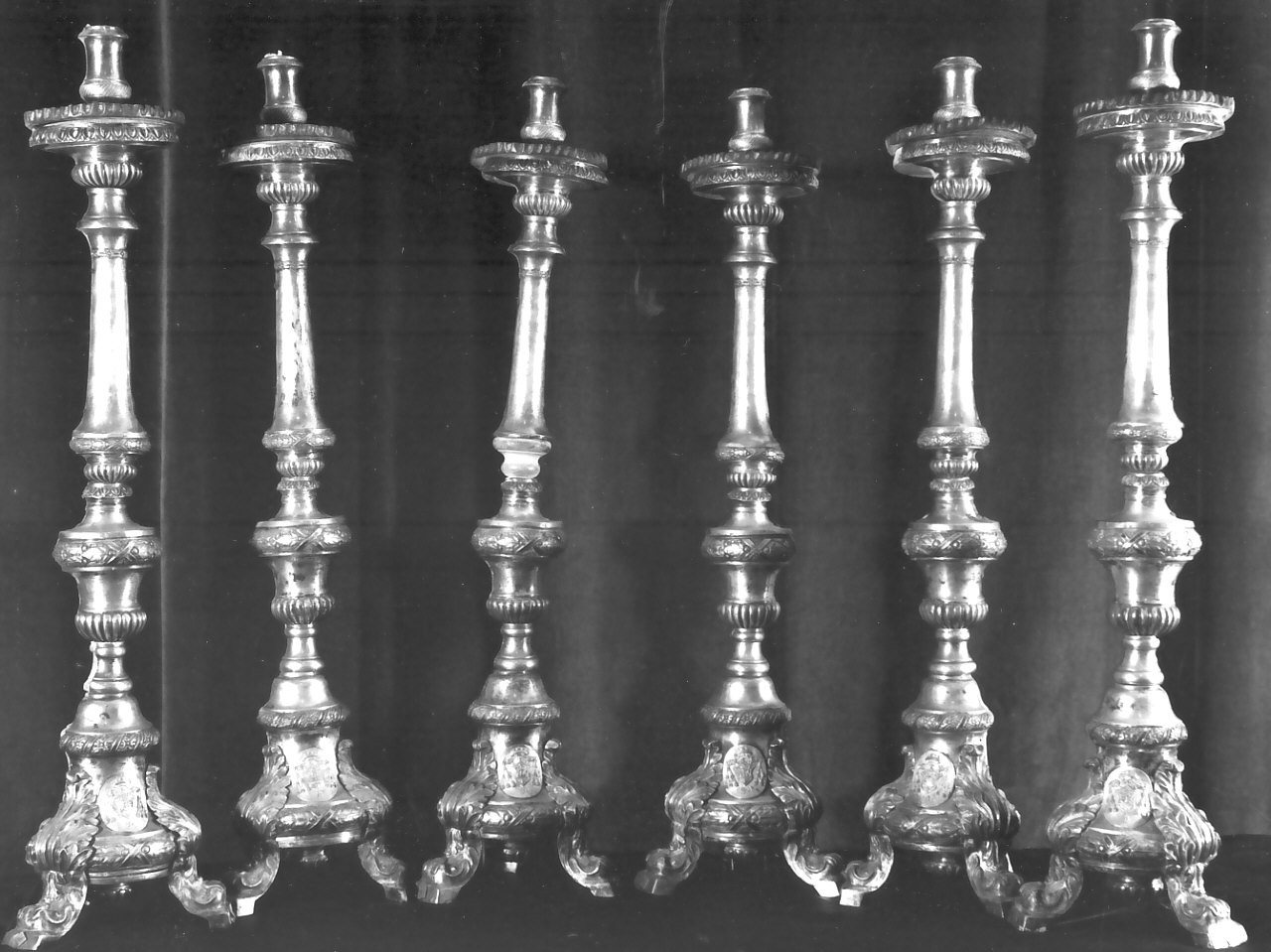 candelabro, serie - bottega napoletana (sec. XIX, sec. XIX)