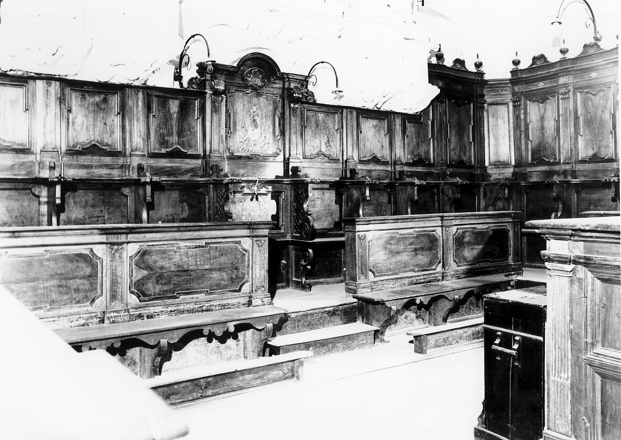 stalli del coro, opera isolata - bottega calabrese (sec. XVIII)