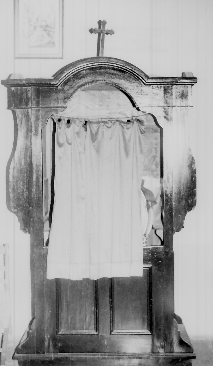 confessionale - bottega calabrese (seconda metà sec. XIX)