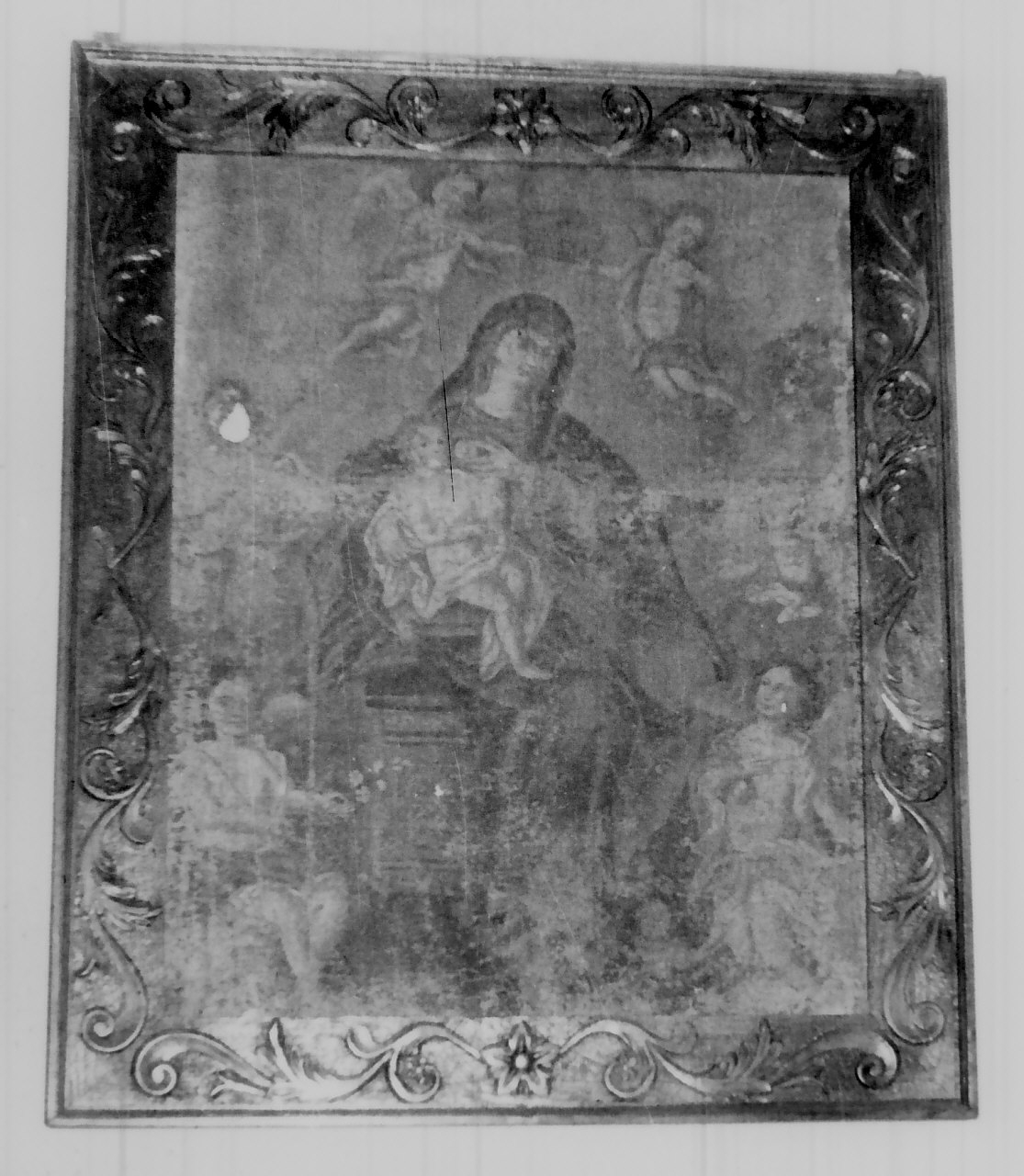 Madonna con Bambino e angeli (dipinto) - ambito calabrese (seconda metà sec. XVIII)