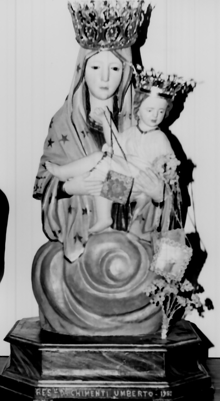 Madonna del Carmelo (busto) - bottega calabrese (seconda metà sec. XIX)