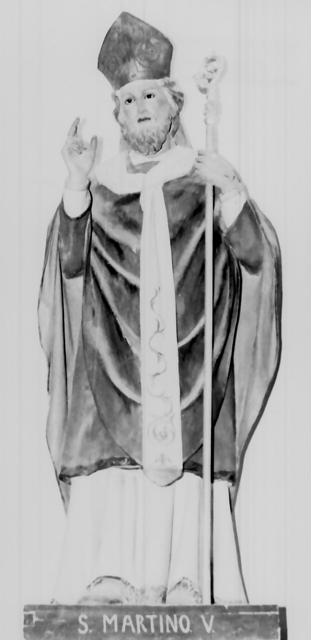 San Martino vescovo (statua) - bottega Italia meridionale (seconda metà sec. XIX)