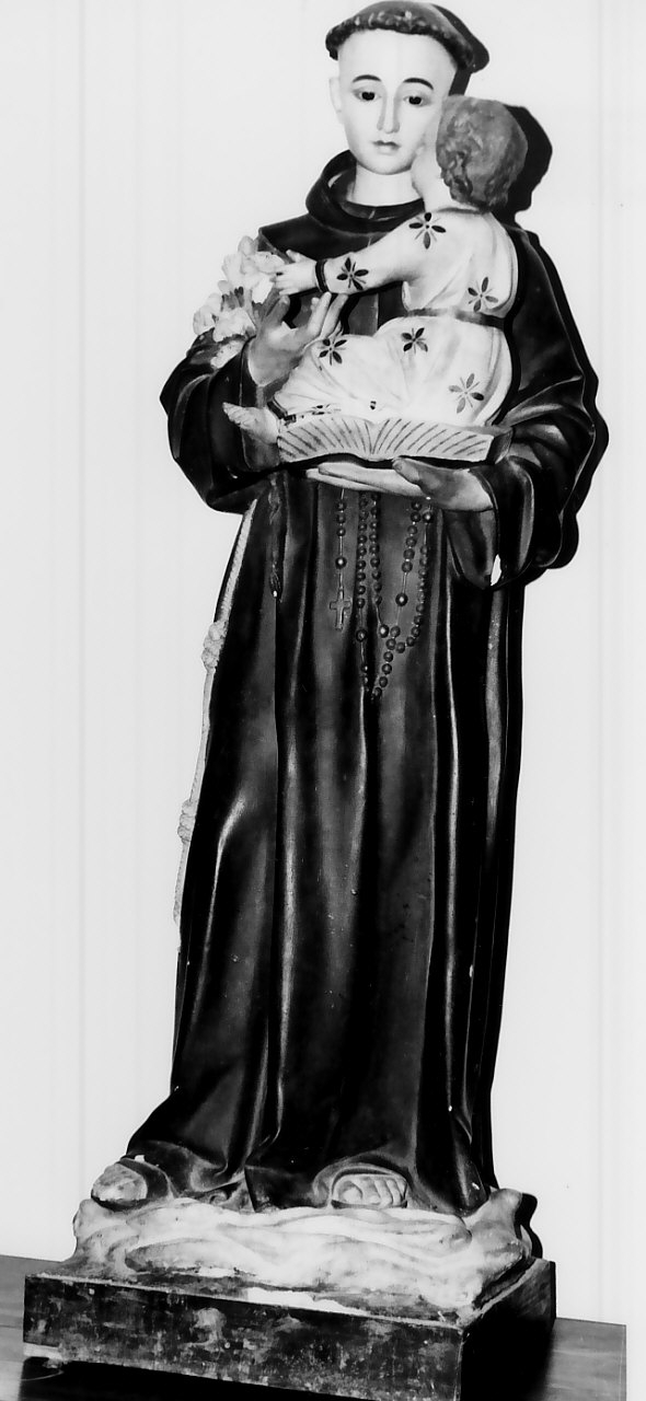 Sant'Antonio da Padova con il bambino (statua) - bottega calabrese (seconda metà sec. XIX)