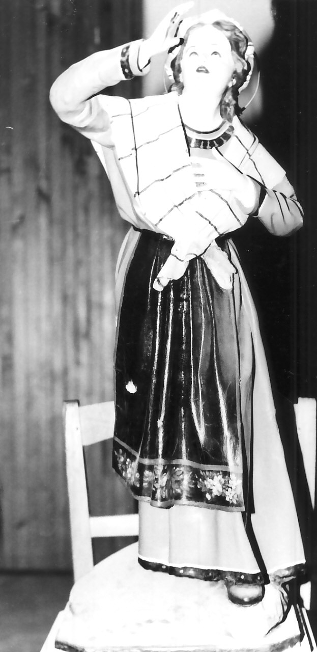 pastorella (statua) - bottega calabrese (seconda metà sec. XIX)