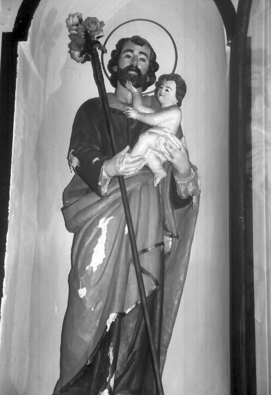 San Giuseppe e Gesù Bambino (statua, opera isolata) - bottega napoletana (ultimo quarto sec. XIX)