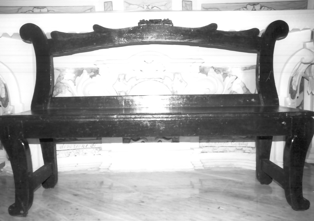 panca, opera isolata - bottega calabrese (sec. XIX)