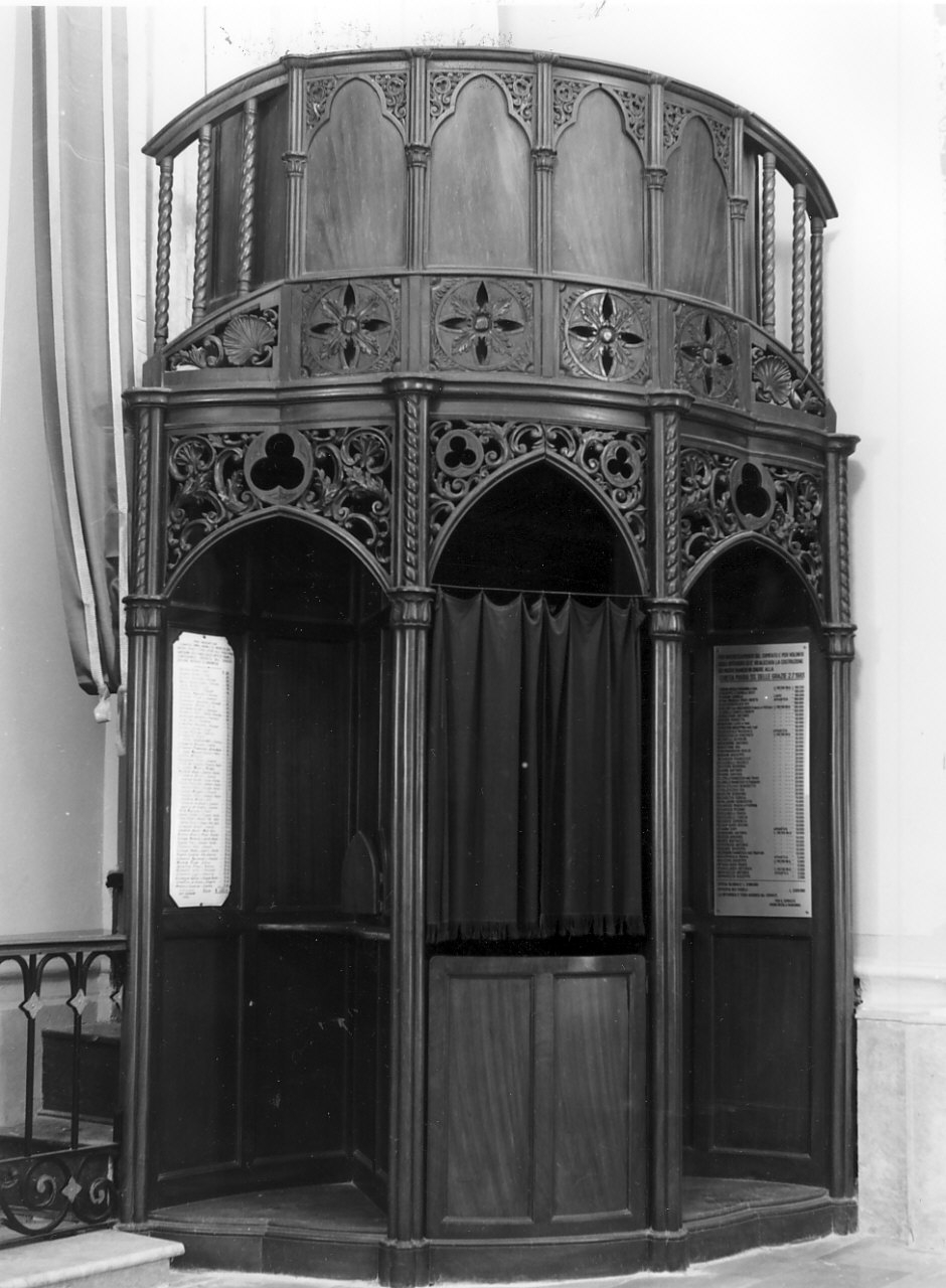 confessionale, opera isolata di Bossio Bruno (sec. XX)