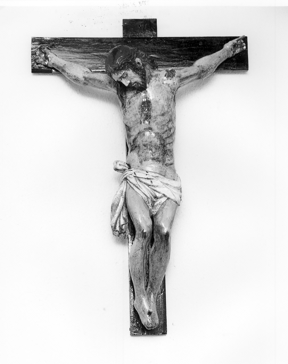 crocifisso, opera isolata - bottega Italia meridionale (sec. XIX)