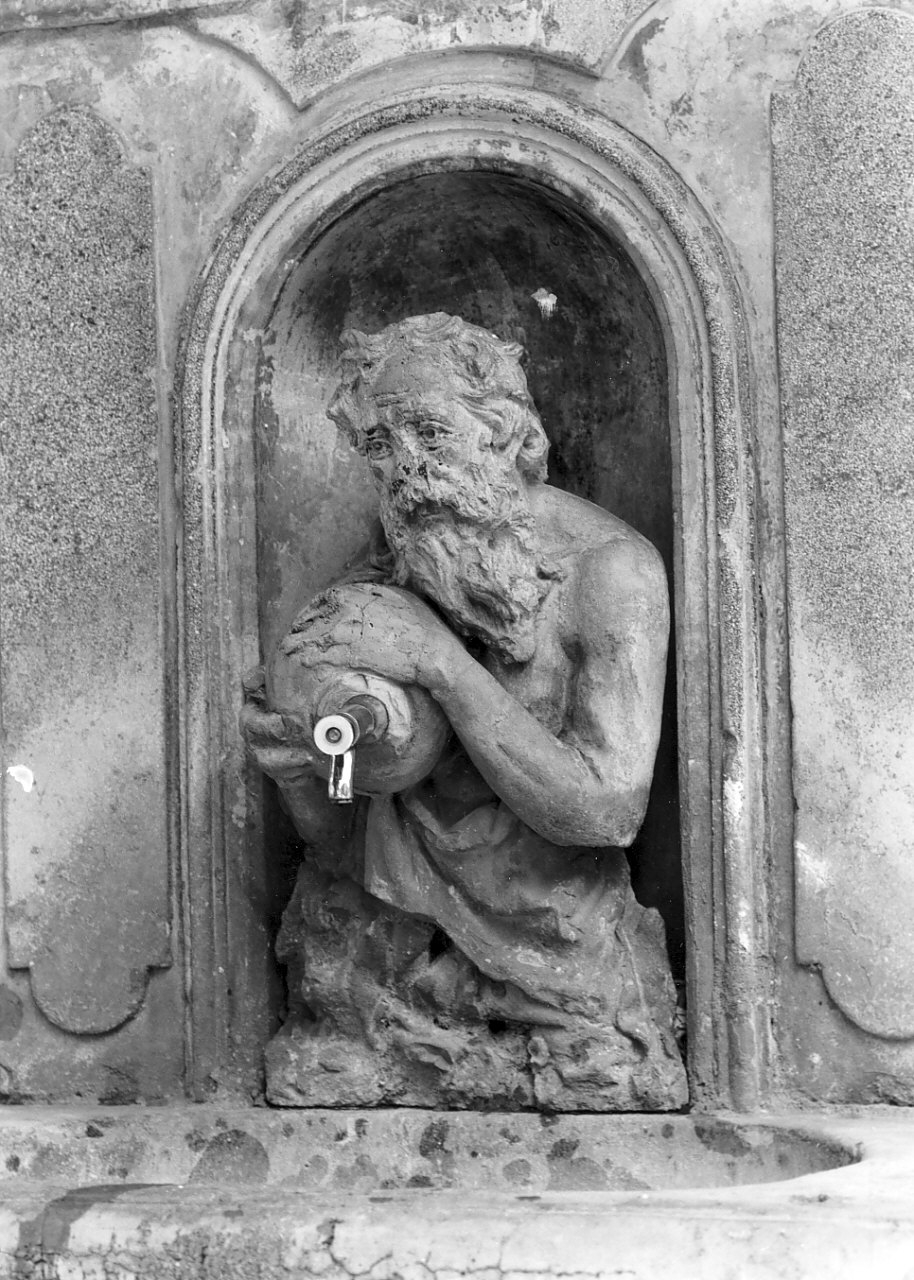 figura maschile di anziano (scultura, opera isolata) - bottega Italia meridionale (sec. XX)
