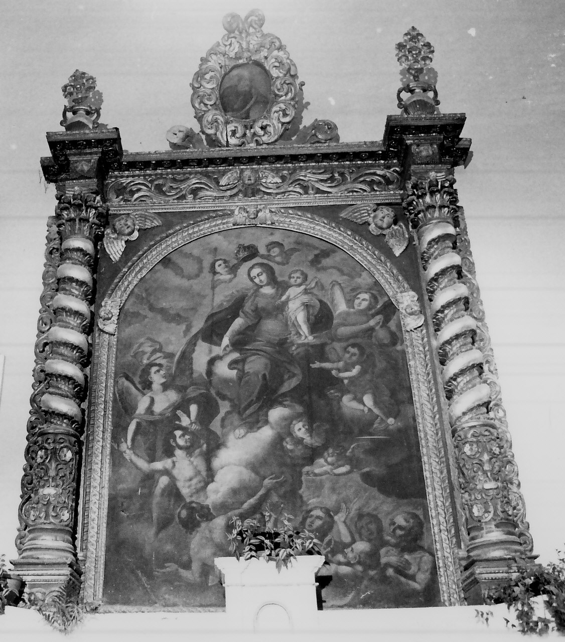 Madonna che intercede per le anime del purgatorio (dipinto, elemento d'insieme) di Preti Mattia (attribuito) (sec. XVII)