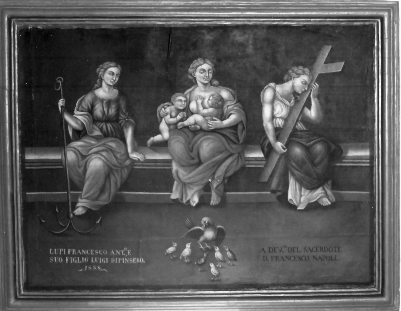 Virtù teologali (dipinto, opera isolata) di Lupi Francesco Antonio, Lupi Luigi (sec. XIX)