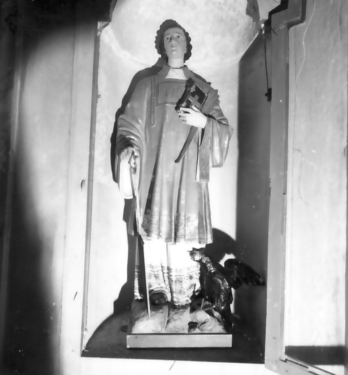 San Vincenzo patrono dei vignaioli (statua) - bottega Italia meridionale (sec. XIX)