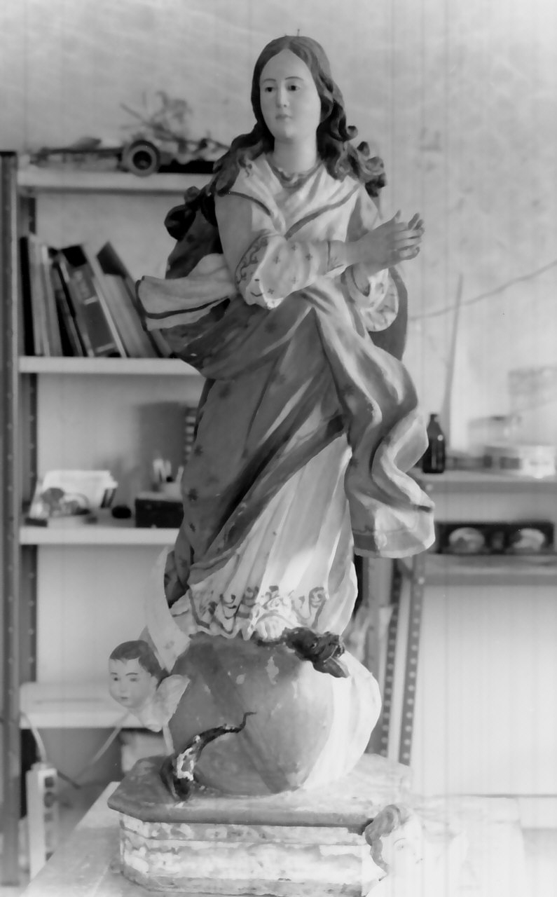Madonna Immacolata (statua, opera isolata) - bottega Italia meridionale (ultimo quarto sec. XVIII)