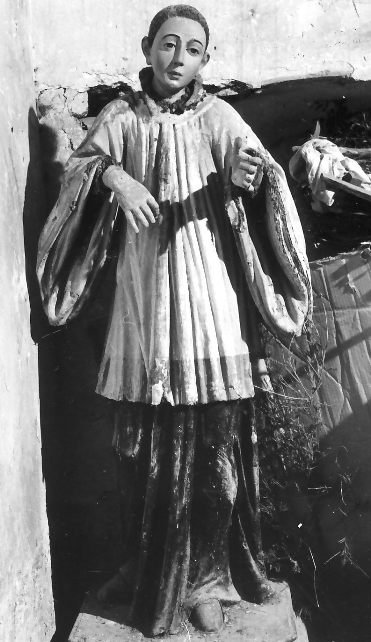 San Luigi Gonzaga (statua, opera isolata) - bottega calabrese (sec. XVIII)