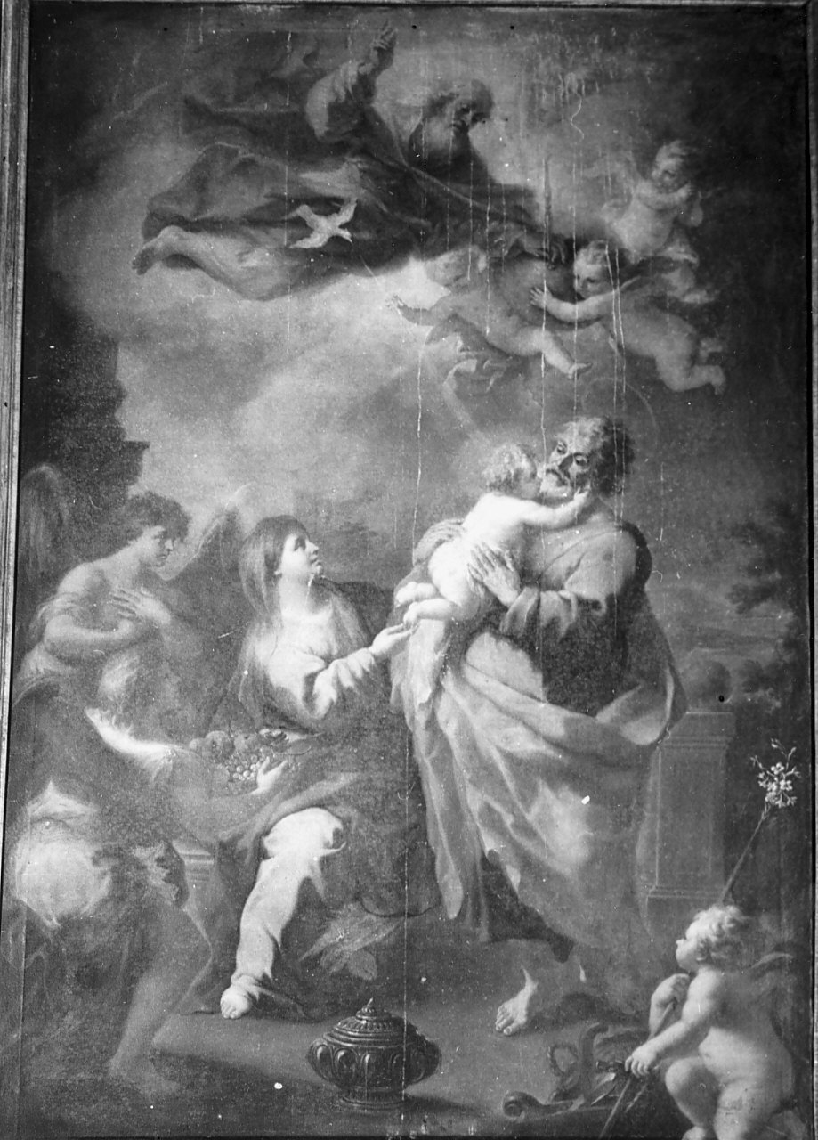 Sacra Famiglia (dipinto, opera isolata) di De Matteis Paolo (sec. XVIII)