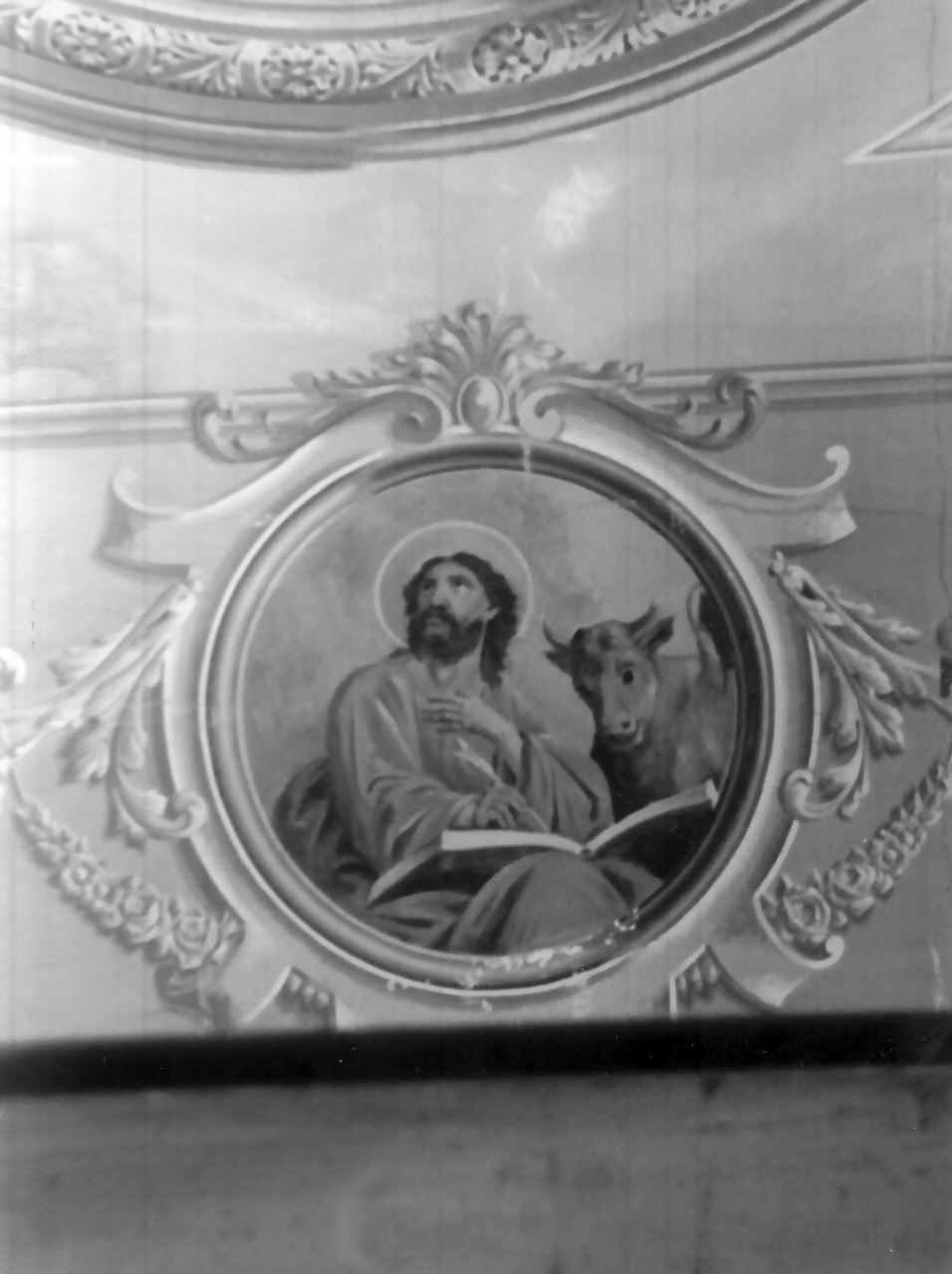San Luca scrive il vangelo (dipinto, elemento d'insieme) - ambito Italia meridionale (fine sec. XIX)