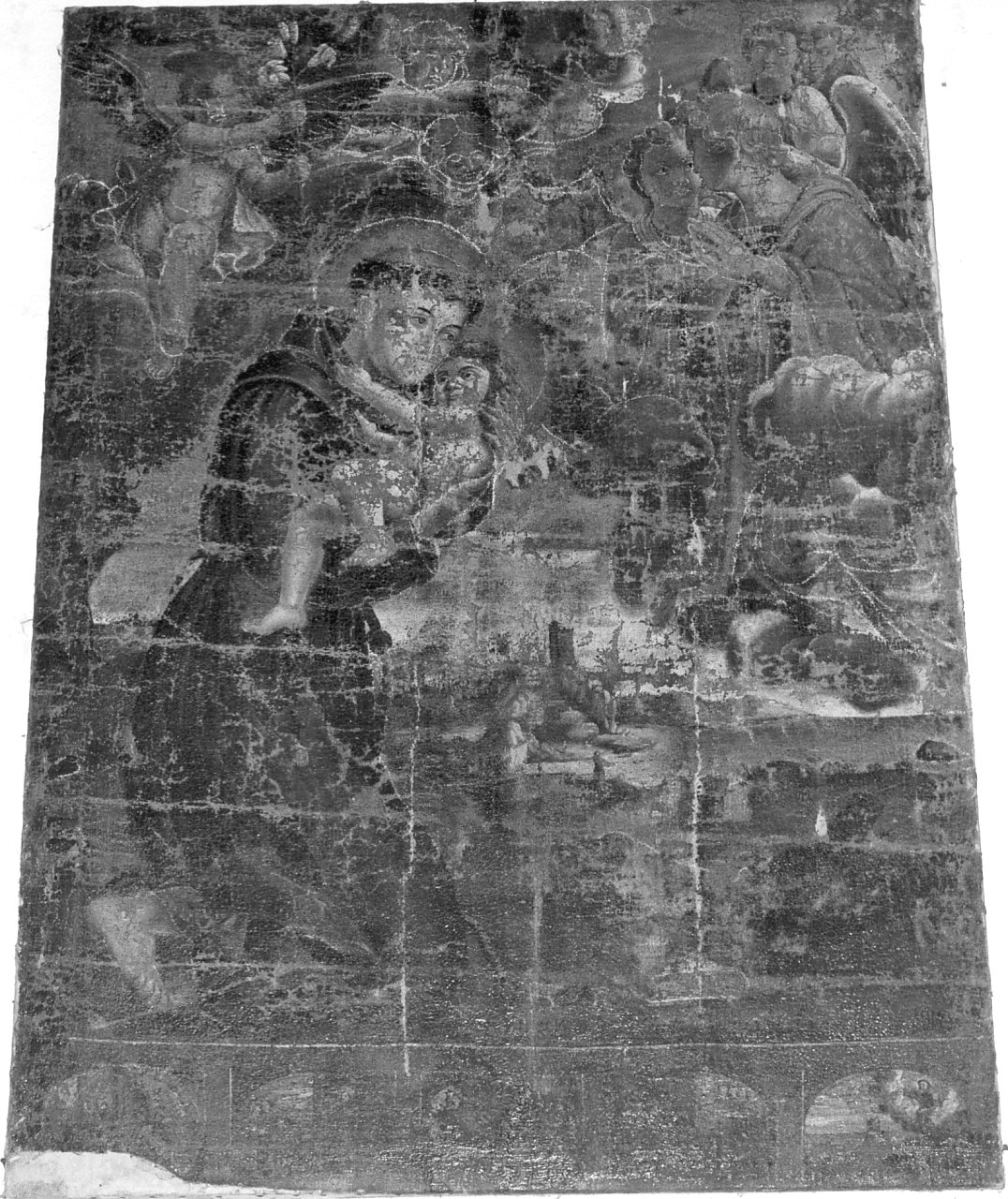 Sant'Antonio da Padova con il bambino (dipinto, opera isolata) - bottega Italia meridionale (seconda metà sec. XVIII)