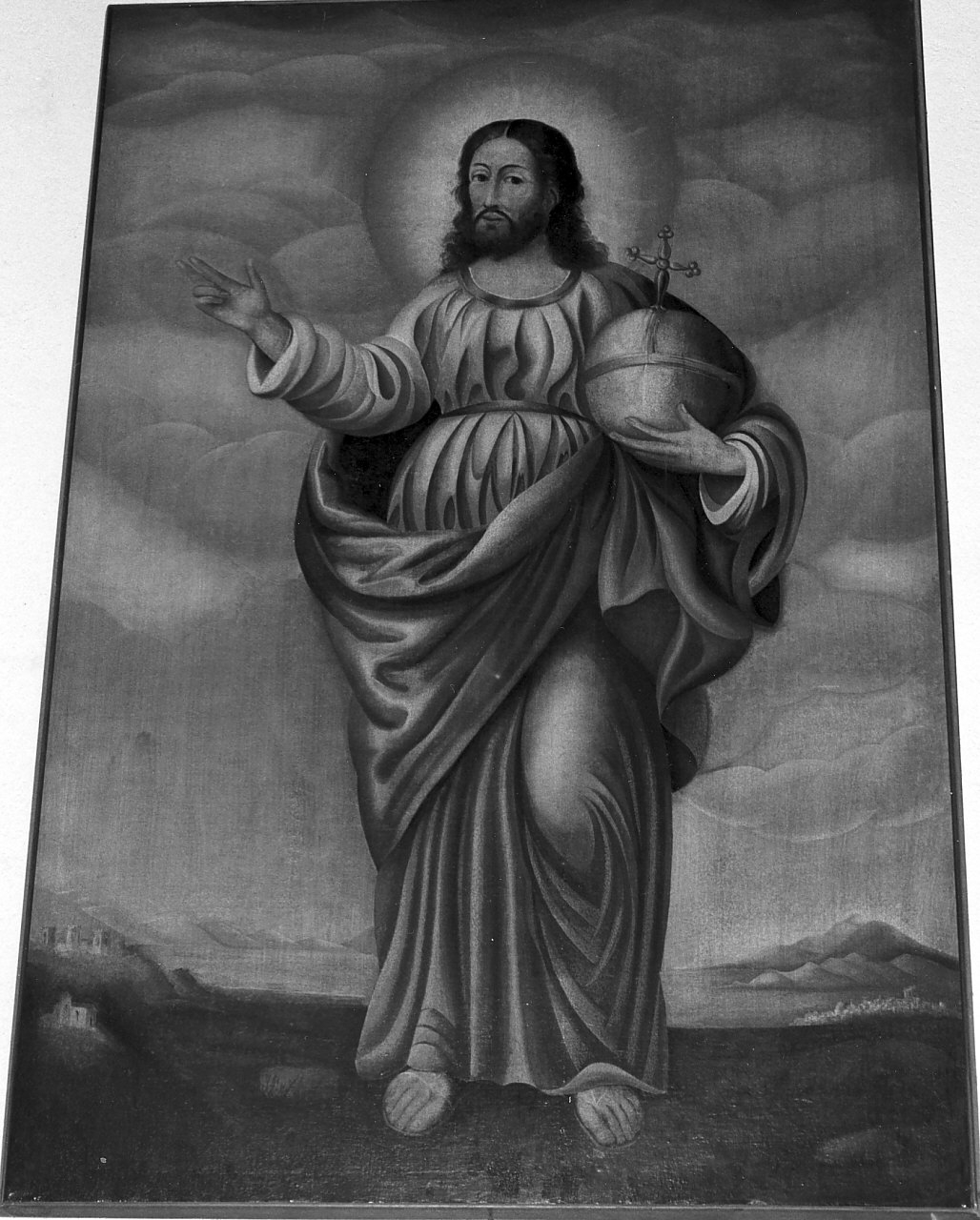 Cristo benedicente (dipinto, opera isolata) - ambito Italia meridionale (seconda metà sec. XVIII)