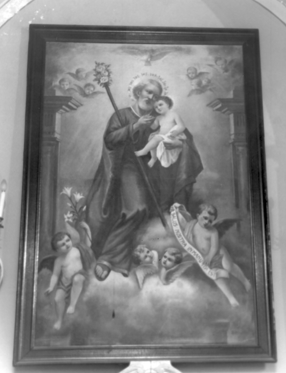 San Giuseppe e Gesù Bambino (dipinto, opera isolata) - bottega Italia meridionale (inizio sec. XX)