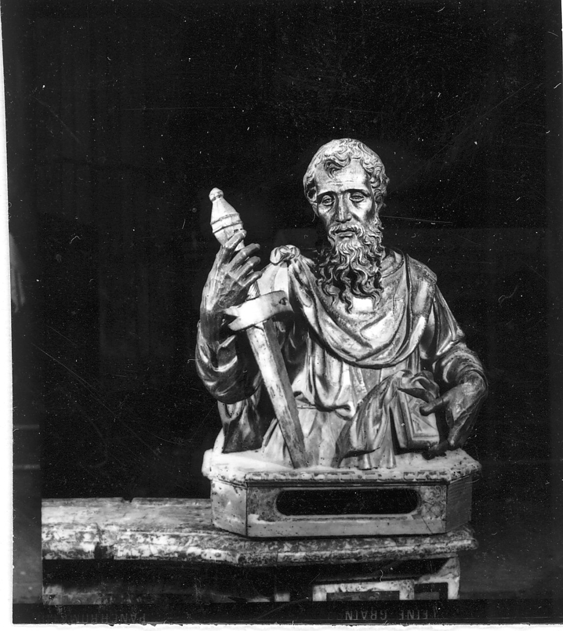 San Paolo (reliquiario - a busto, serie) - bottega Italia meridionale (sec. XVII)