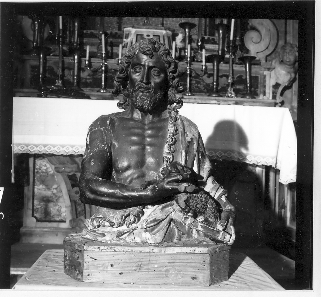 San Giovanni Battista (reliquiario - a busto, opera isolata) - bottega Italia meridionale (sec. XVII)