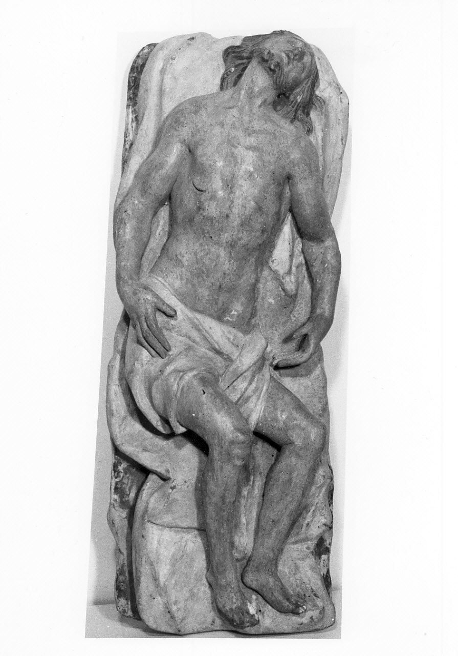 Cristo morto (rilievo, opera isolata) - bottega calabrese (sec. XVII)