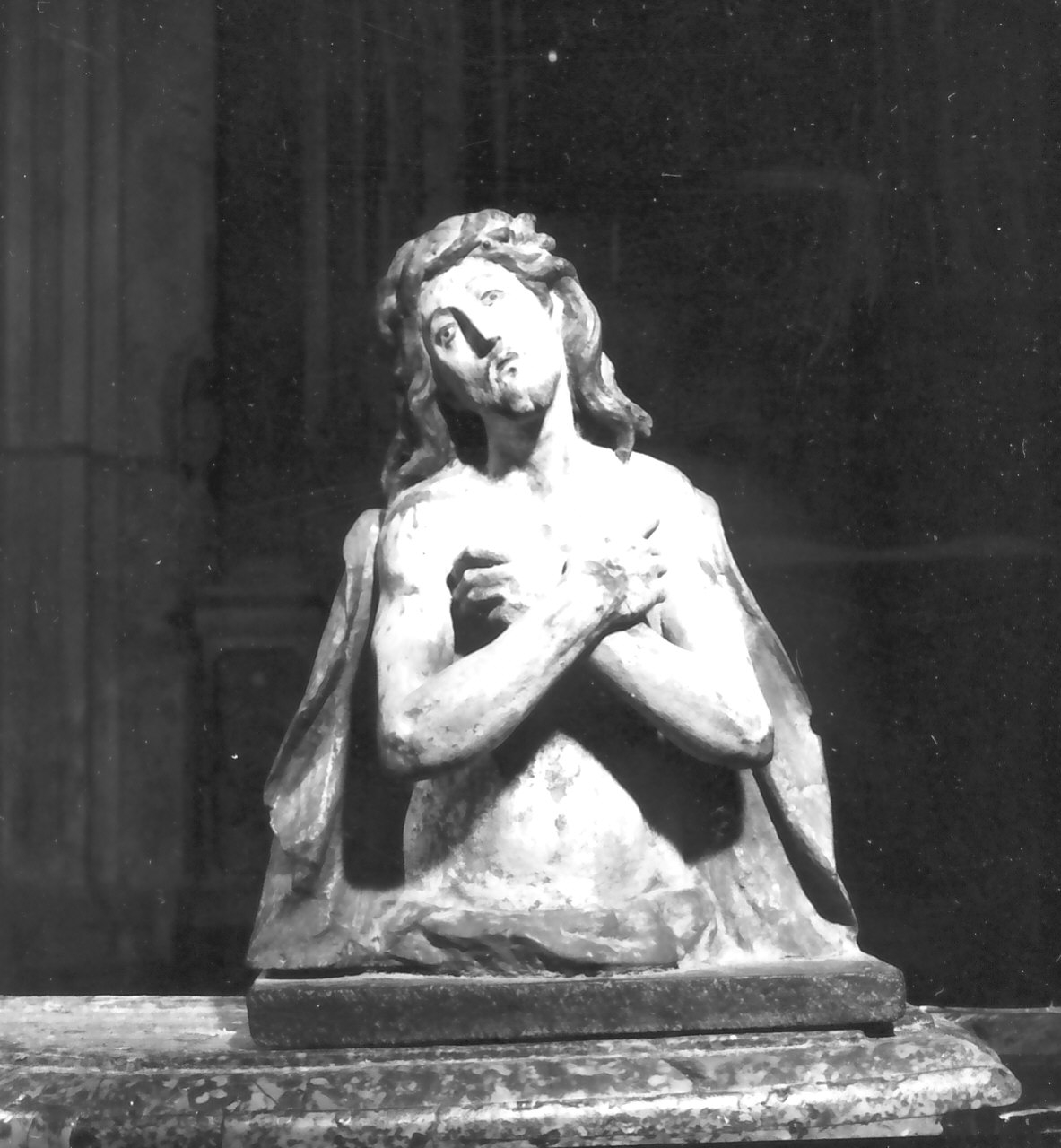 Ecce Homo (busto, opera isolata) - bottega calabrese (prima metà sec. XIX)