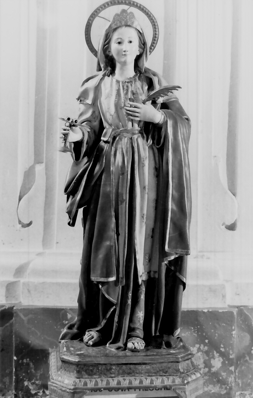 Santa Lucia (statua, opera isolata) - bottega Italia meridionale (fine sec. XIX)