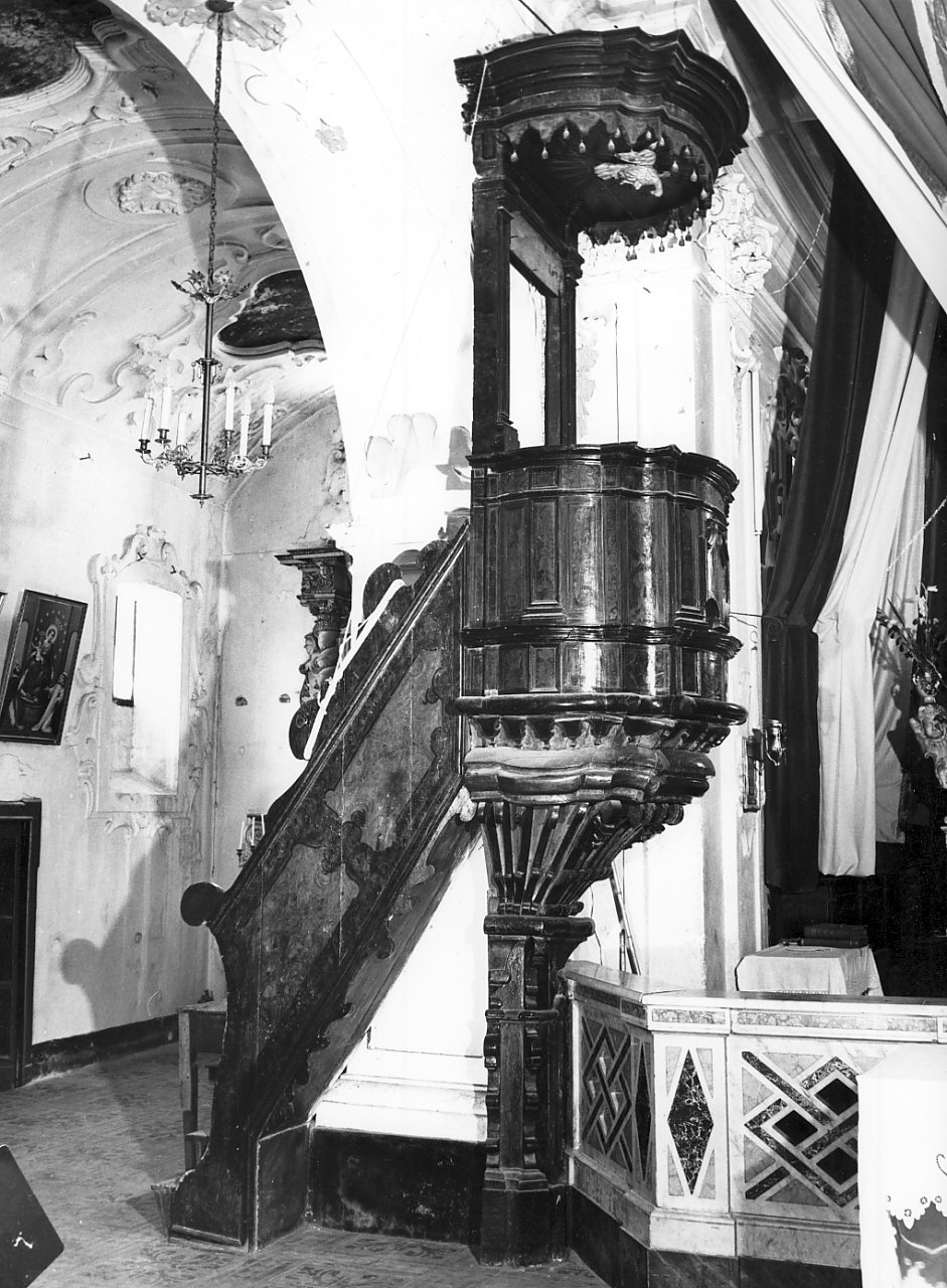 pulpito, opera isolata di Fusco Gaetano (sec. XVIII)