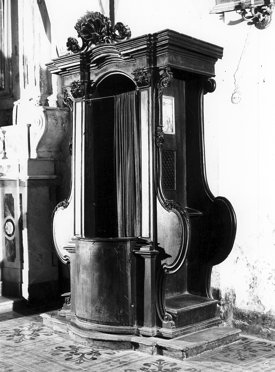 confessionale, opera isolata - bottega calabrese (sec. XVIII)