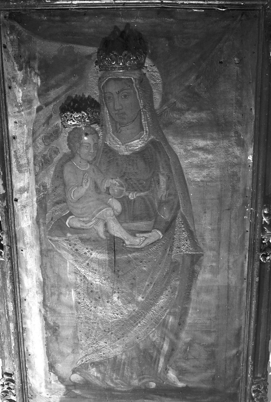 Madonna di Costantinopoli, Madonna con Bambino (dipinto, opera isolata) - ambito calabrese (sec. XVI)