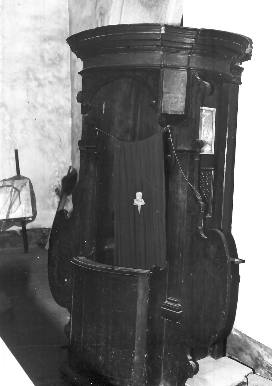 confessionale, opera isolata - bottega calabrese (fine/inizio secc. XVII/ XVIII)