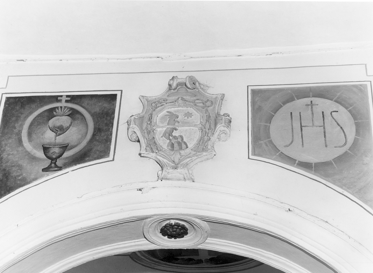 stemma vescovile (decorazione plastica) - bottega calabrese (sec. XIX)