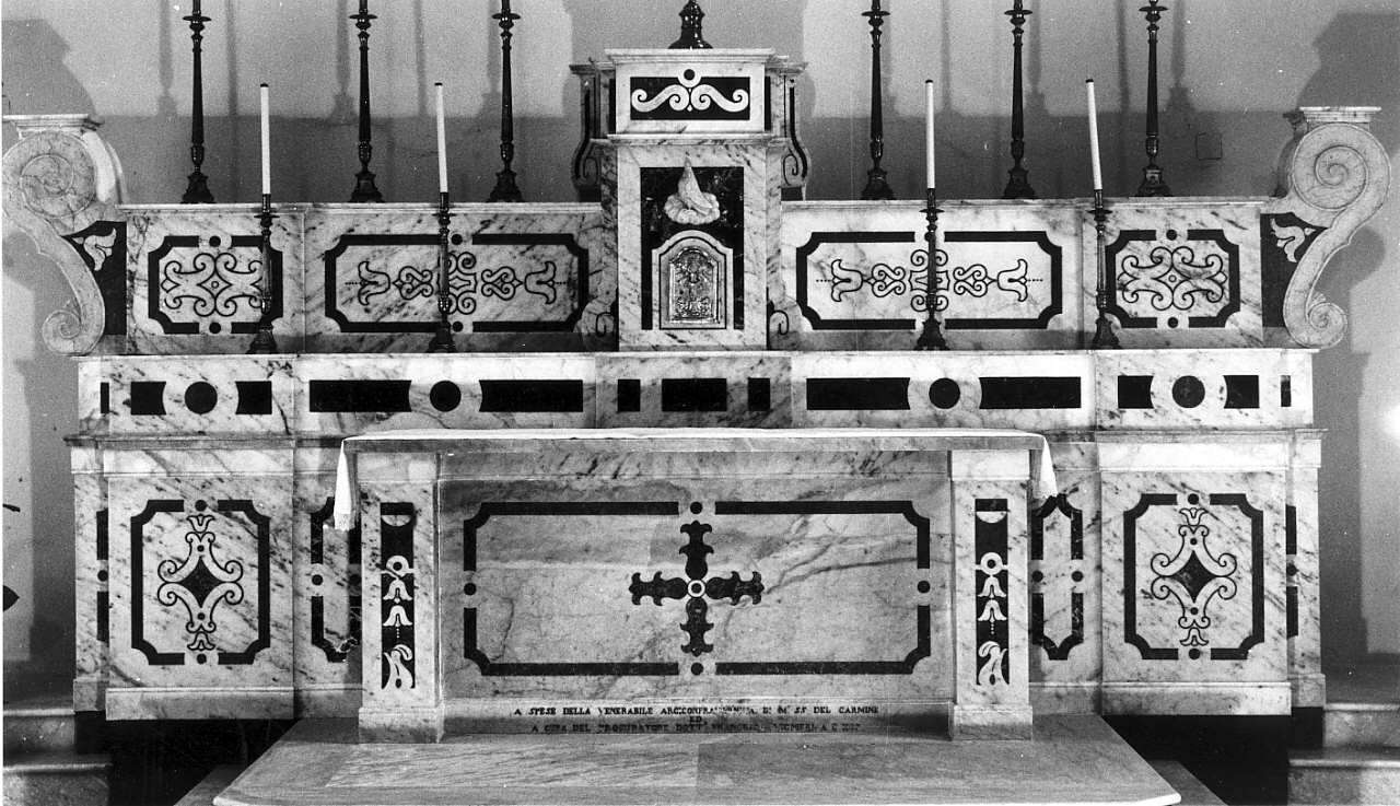 altare maggiore, opera isolata - bottega calabrese (sec. XIX)