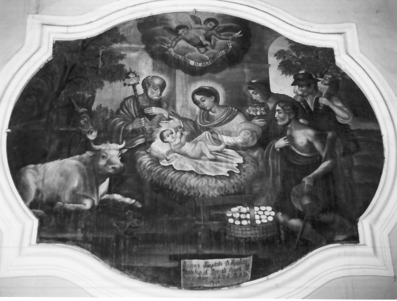 adorazione dei pastori (dipinto) - ambito Italia meridionale (sec. XIX)