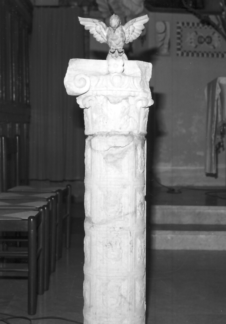 colonna, frammento - bottega calabrese (sec. XVI)