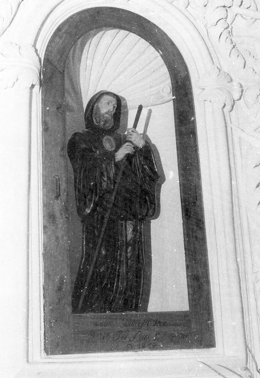 San Francesco di Paola (statua, opera isolata) - bottega Italia meridionale (sec. XIX)