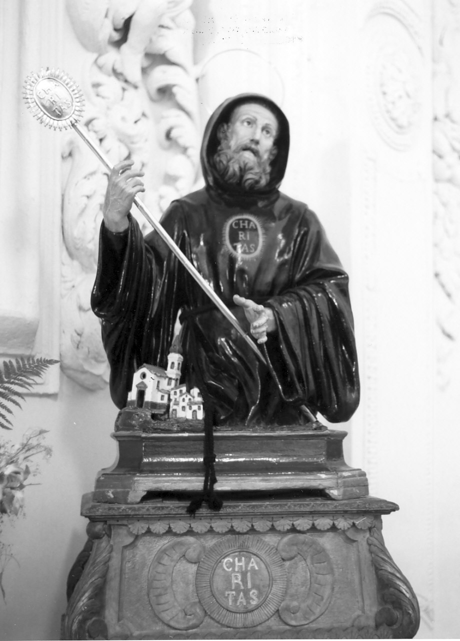 San Francesco di Paola (busto, opera isolata) - bottega Italia meridionale (fine sec. XIX)