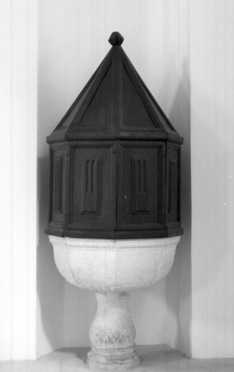 fonte battesimale, opera isolata - bottega calabrese (ultimo quarto, ultimo quarto sec. XVIII, sec. XIX)