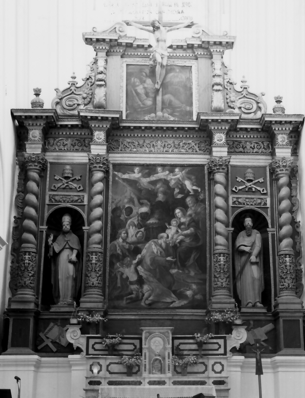 mostra d'altare, opera isolata - bottega calabrese (seconda metà sec. XVIII)