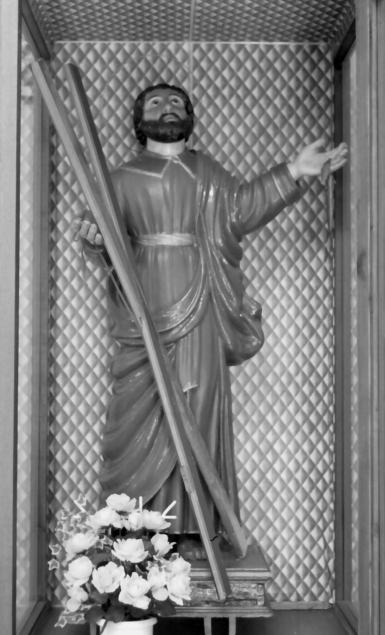 Sant'Andrea (statua, opera isolata) - bottega Italia meridionale (seconda metà sec. XIX)
