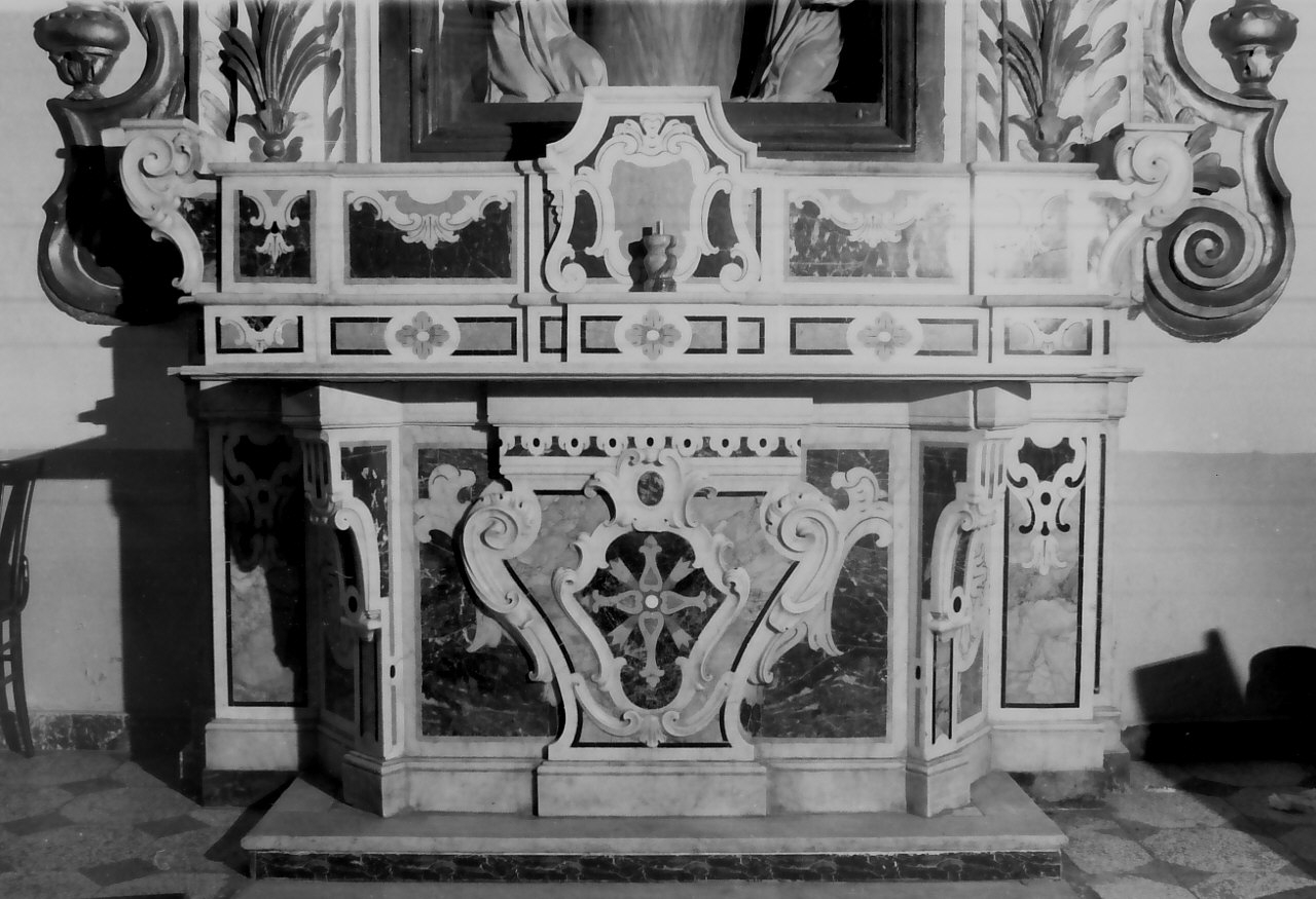 altare, opera isolata - bottega napoletana (seconda metà sec. XVIII)