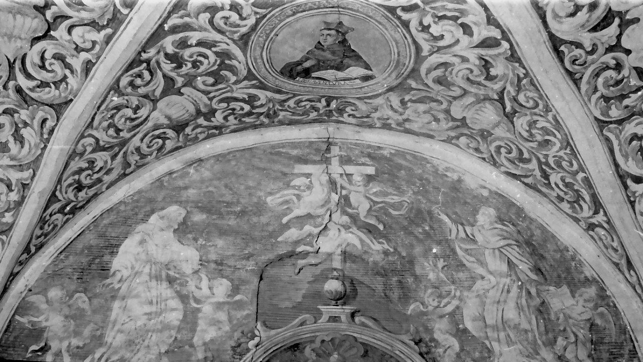 gloria della croce (dipinto, insieme) - ambito Italia meridionale (sec. XVIII)