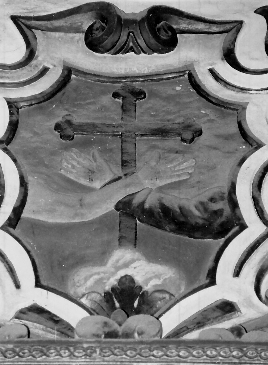 emblema dell'Ordine francescano (dipinto, elemento d'insieme) - ambito Italia meridionale (metà sec. XVIII)