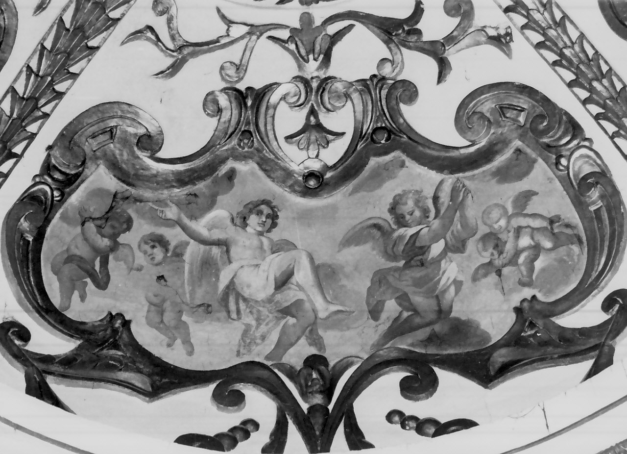 gloria di angeli (dipinto, elemento d'insieme) - ambito Italia meridionale (metà sec. XVIII)