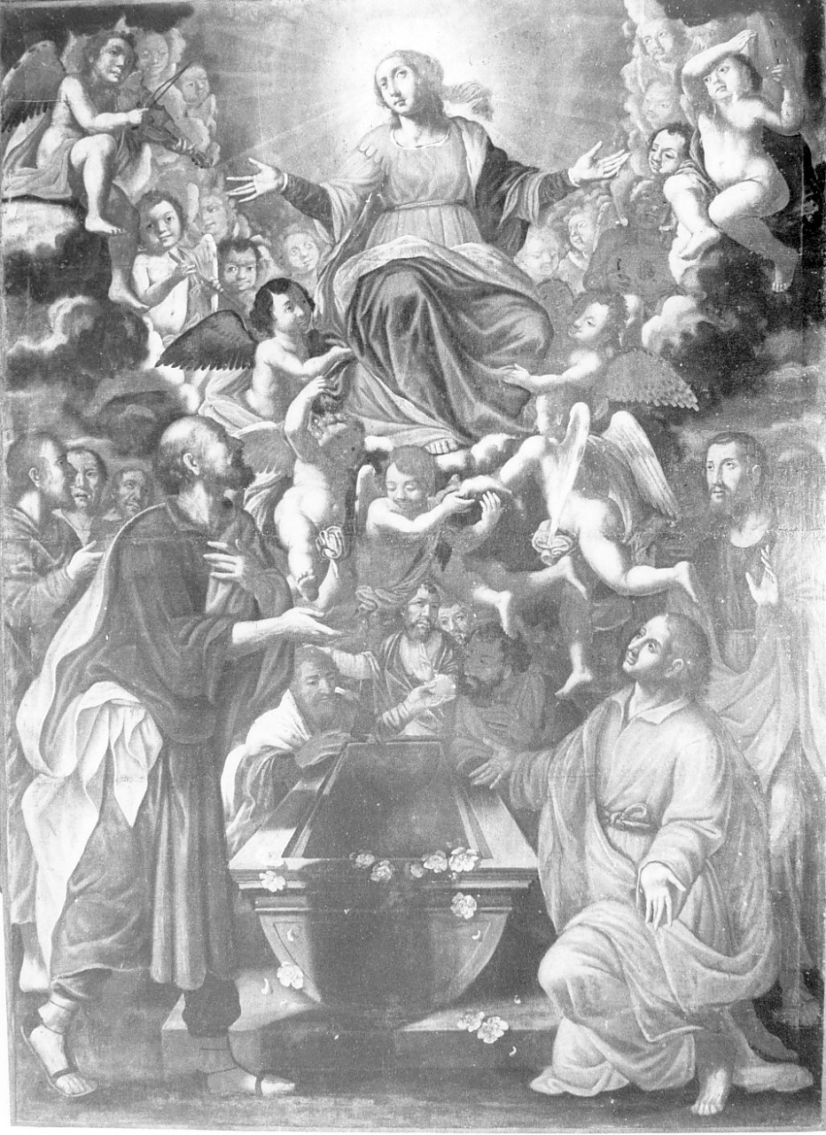 assunzione della Madonna (dipinto, opera isolata) - ambito Italia meridionale (prima metà sec. XVII)